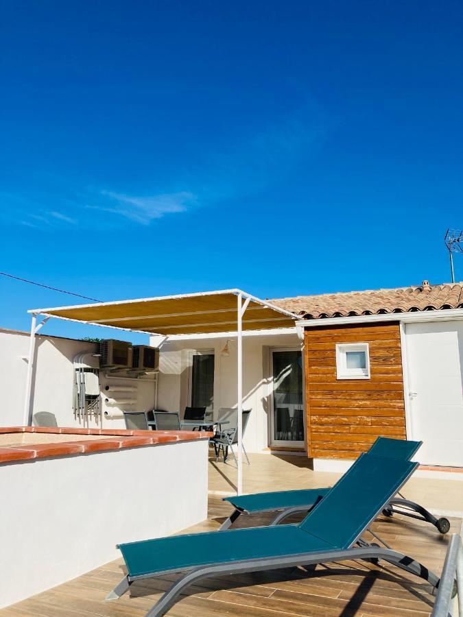 Gite Blanco Y Madera Narbonne Exterior foto